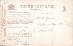 CPA Militaria The Queen Own Cameron Highlanders