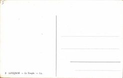 CPA Egypte Egypt Luxor The temple 