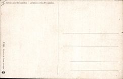 CPA Egypte Egypt Le sphinx et les Pyramides