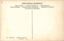 CPA Egypte Egypt Entree de la grande pyramide