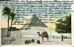 CPA Egypte Egypt The Pyramid