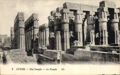 CPA Egypte Egypt Luxor Le temple 