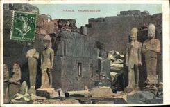 CPA Egypte Egypt Thebes Ramsesseum