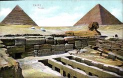 CPA Egypte Egypt Caire Temple