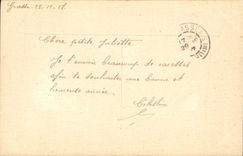 CPA Fantaisie (dessin a la main) Fleurs