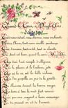 CPA Fantaisie (dessin a la main) Poeme Quand le coeur a vingt ans