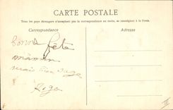 CPA Fantaisie (dessin a la main) Fleurs Hirondelle