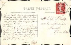 CPA Fantaisie (dessin a la main) Fleurs