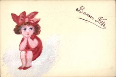 CPA Fantaisie (dessin a la main) Enfant