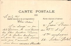 CPA Fantaisie (dessin a la main) Fleurs Poisson Drapeau