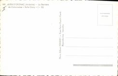 CPA Grotte Grottes Aven d'Orgnac La barriere de colonettes Salle Glory