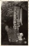CPA Grotte Grottes Aven d'Orgnac Le grand pilier rouge et blanc de la premiere Salle Rouge