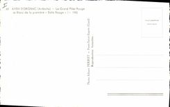 CPA Grotte Grottes Aven d'Orgnac Le grand pilier rouge et blanc de la premiere Salle Rouge