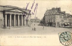CPA Palais de Justice et la place Saint Sauveur Caen