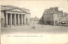 CPA Palais de Justice et la place Saint Sauveur Caen