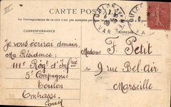 CPA Bateau de Guerre Cuirasse d'escadre faisant Tir des pieces de 305 mm