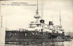 CPA Bateau de Guerre Le Charlemagne Cuirasse d'escadre