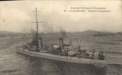 CPA Bateau de Guerre Claymore Contre torpilleur