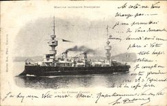 CPA Bateau de Guerre Le croiseur Chanzy