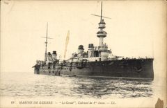 CPA Bateau de Guerre Le Conde Cuirasse de 1ere classe