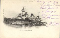 CPA Bateau de Guerre Le Charlemagne