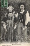 CPA Folklore Maries de Pontivy Mariage