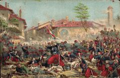 CPA Militaria Prise de Magenta