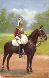CPA Militaria Guards Officer Kings Guard Cavalier