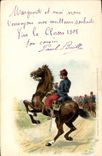 CPA Militaria Au dressage Cavalier