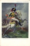 CPA Militaria Un officier de la cavalerie legere Gericault 