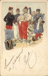 CPA Militaria Homme fort