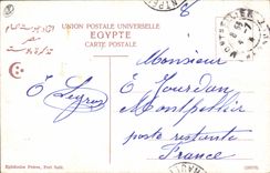 CPA Egypt Egypte Louxor view of the temple