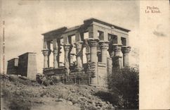 CPA Egypt Egypte Phylae Le kiosk