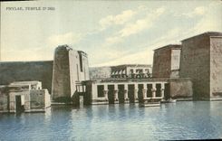 CPA Egypt Egypte Phylae Temple d'Isis