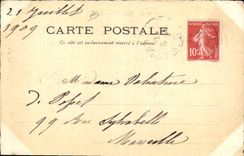 CPA Fantaisie (dessin a la main) Femme