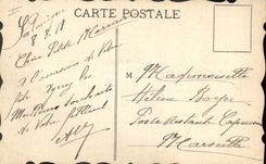 CPA Fantaisie (dessin a la main) Fleurs