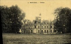 CPA Chateau Montieres (carte toilee)