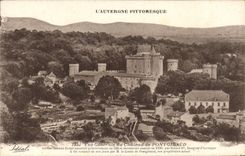 CPA vue generale du Chateau de Pontgibaud