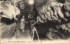 CPA Grottes de Betharram Sortie du tunnel Grotte 