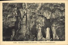 CPA Grottes d'Osselle Pres du confessionnal Grotte 