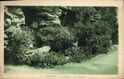 CPA Grottes Grotte Rennes Les Thabor