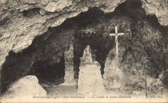 CPA Grottes Grotte de Sainte Madeleine Sanctuaire de Langhet 