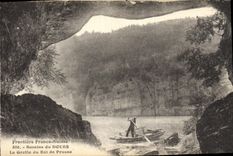 CPA Grottes Grotte du Roi de Prusse Bassins du Doubs 