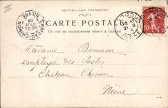 CARTE PHOTO Issoudun 1908 Fantaisie Enfants Poupee  