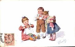 CPA Fantaisie Enfants Poupee  