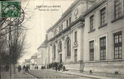 CPA Palais de justice Chalons sur Marne