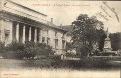 CPA Palais de justice Monument Thevenin Chalon sur Saone