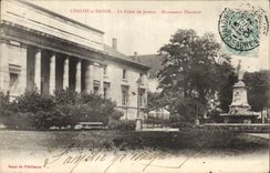 CPA Palais de justice Monument Thevenin Chalon sur Saone