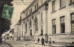 CPA Palais de justice Chalons sur Marne