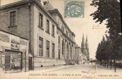CPA Palais de justice Chalons sur Marne